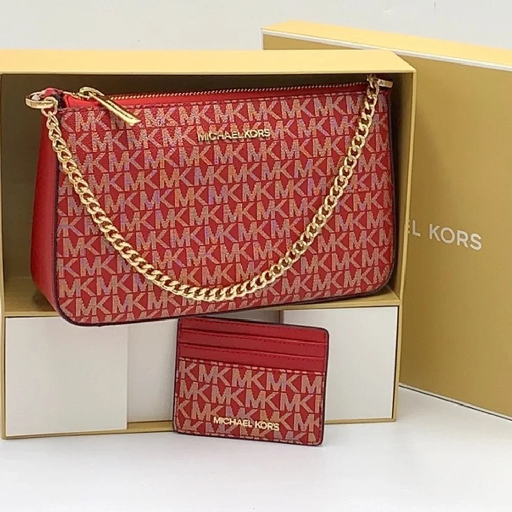 MICHAEL KORS GIFTABLE SHOULDER BAG & CARD HOLDER BOXED SET